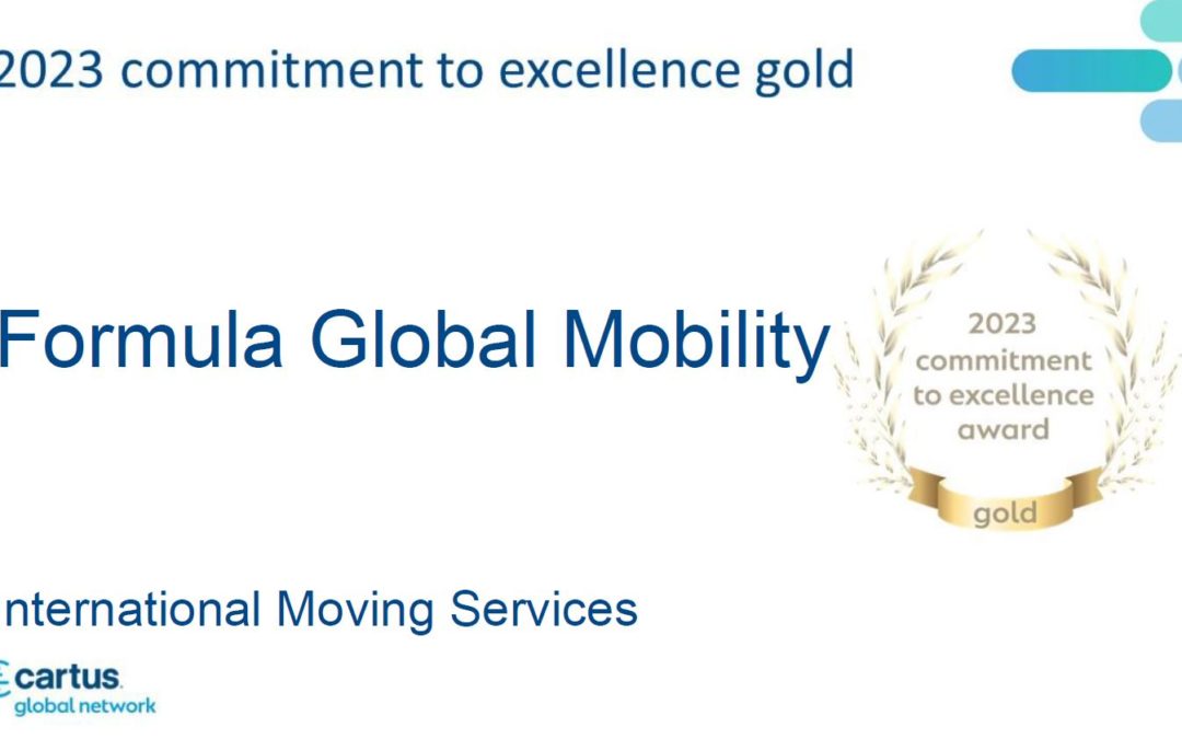 Formula Global Mobility a remporté le prix Or de l’engagement envers l’excellence 2023